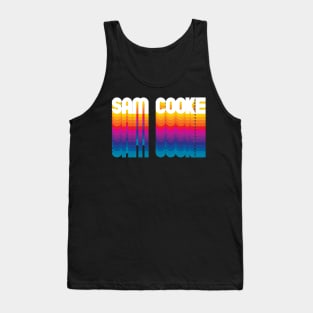 Retro Sam Proud Personalized Name Gift Retro Rainbow Style Tank Top